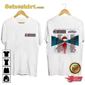3 Doors Down Band Away From The Sun Anniversary Tour 2023 T-shirt
