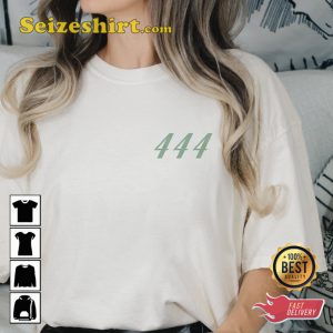 444 Angel Number Positivity Manifest Motivational Vibes Unisex T-Shirt