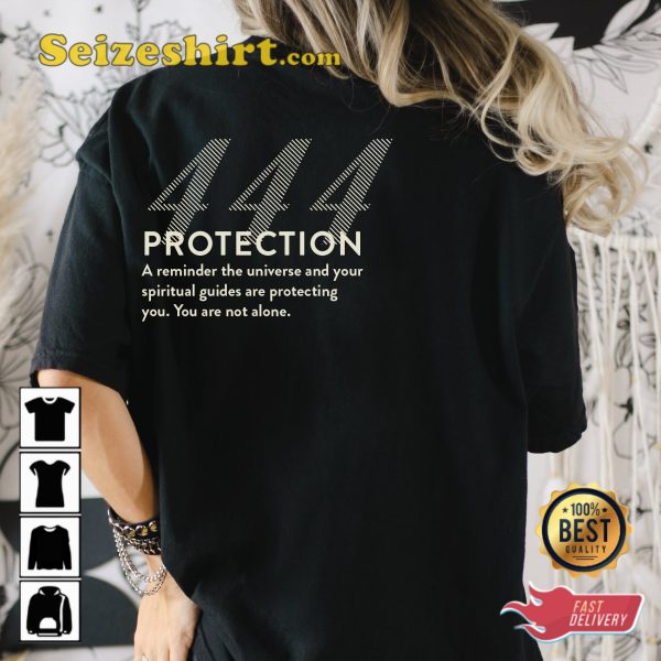 444 Angel Number Positivity Manifest Motivational Vibes Unisex T-Shirt