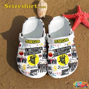 5 Seconds of Summer Take My Hands Wild Flowers Music Premium Lover Gift Clogs
