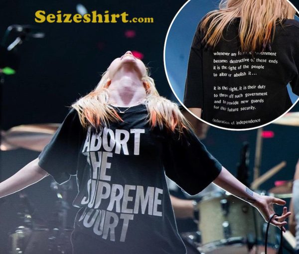 Abort The Supreme Court Hayley Williams Double Sided Concert T-Shirt