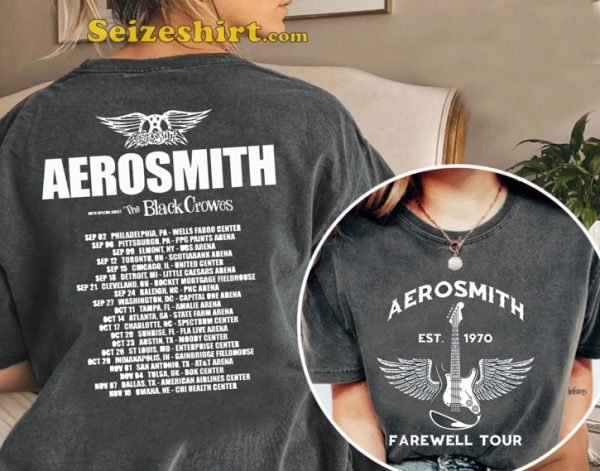 Aerosmith Farewell Tour 2023 Same Old Song and Dance Rock Music Trendy T-Shirt