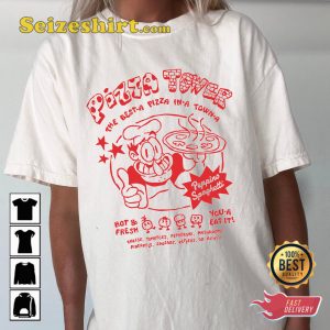 Aesthetic Pizza Tower The Best-a Pizza In-a Town-a Unisex T-Shirt