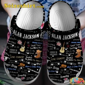 Alan Jackson Singer Chattahoochee A Lot About Livin Music Comfortable Clogs