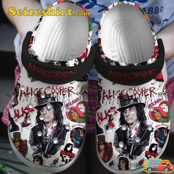 Alice Cooper Rockstar Vibe Rock n Roll Icon Comfort Clogs
