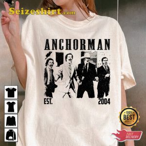 Anchorman Movie The Legend of Ron Burgundy Funny T-shirt