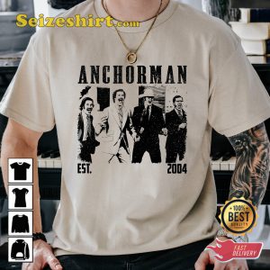 Anchorman Movie The Legend of Ron Burgundy Funny T-shirt