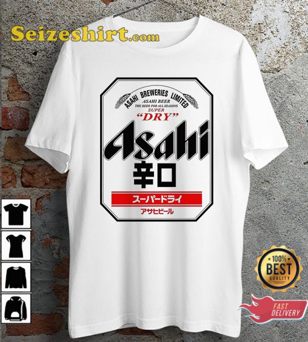 Asahi Japanese Beer Poster Ideal Gift Present Unisex T-Shirt