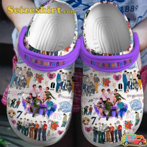 BTS Anniversary 10 Years With BTS Band Music Evolution Soundscapes Footwearmerch Clogs