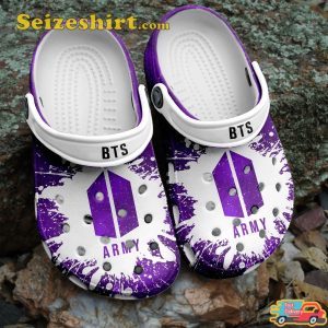 BTS Music Kpop Icon Logo Designed Gift For Army Comfort Clogs