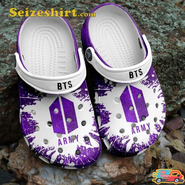 BTS Music Kpop Icon Logo Designed Gift For Army Comfort Clogs