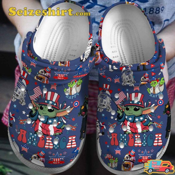 Baby Yoda Movie Liberty Of Statue Parody St4r war Disney Comfort Clogs