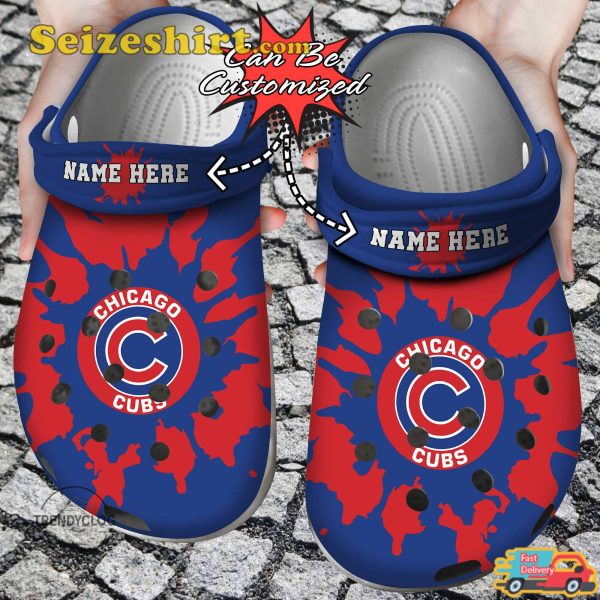 Baseball Personalized Ccubs Color Splash Chicago Cubs Roar of the Ivy Wrigley Field Comfort Clogs