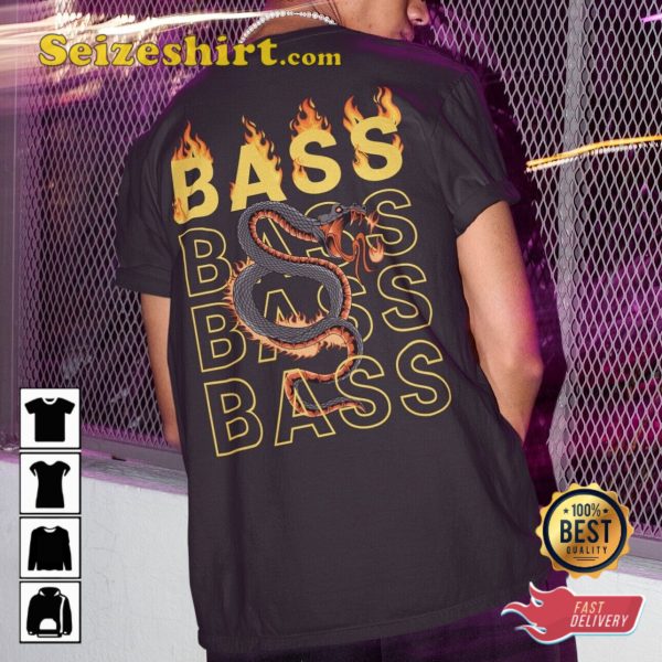 Bass Rave Snake Music Festival Gift For Fans Unisex T-Shirt