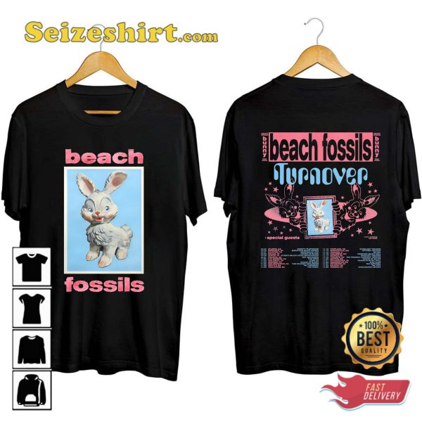 Beach Fossils The Bunny Tour With Turnover 2023 T-shirt