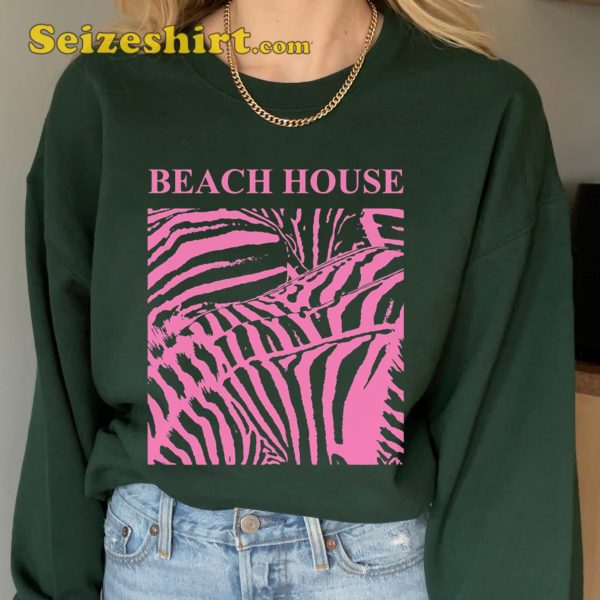 Beach House Dreamy Vibes Chillwave Harmony Laid-Back Music Concert T-Shirt