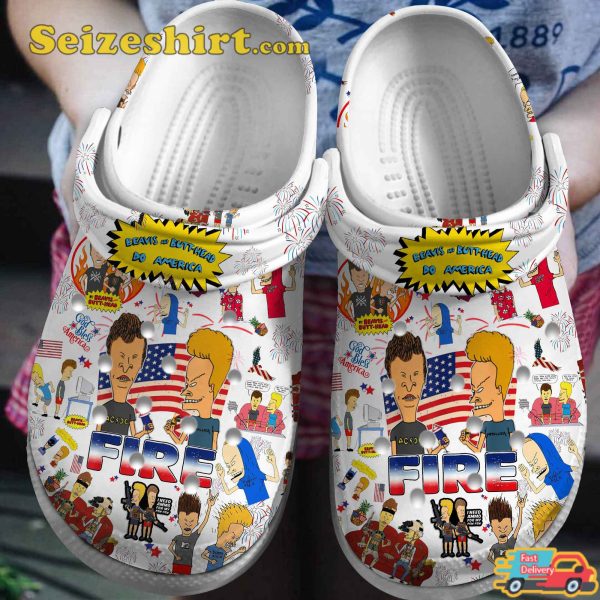 Beavis And Butt Head Tv Series Do America Fire God Bless Comfort Clogs