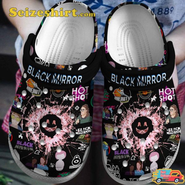 Black Mirror Tv Series Hot Shot Movie Enthusiast Comfort Clogs