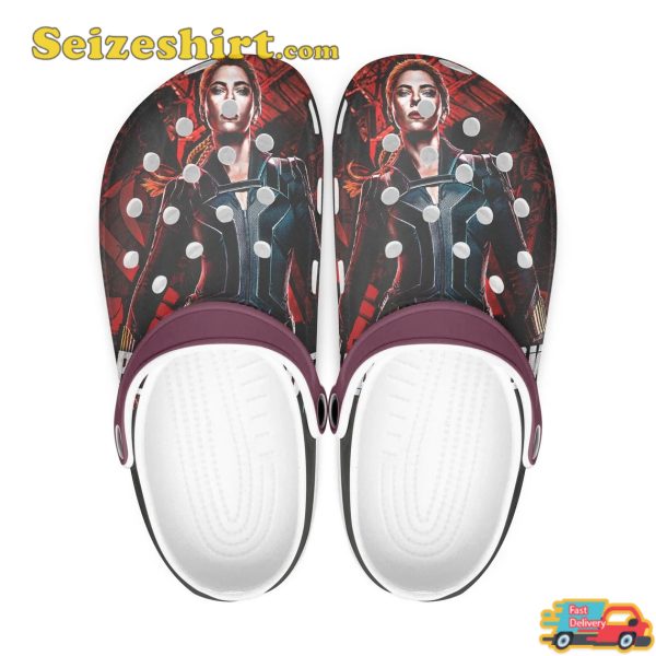 Black Widow Av3ngers Movie Superherores Sci-fi Vibes Comfort Clogs