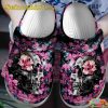 Blooming Skull Romantic Art Style Halloween Gift Comfort Clogs