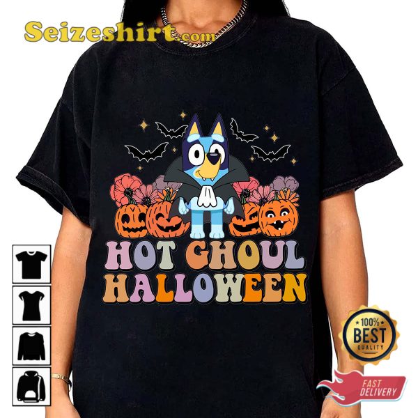 Bluey Hot Ghoul Halloween Dracula T-shirt