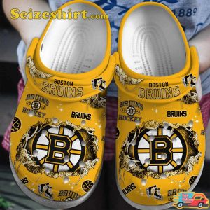 Boston Bruins Nhl Sport Ice Hockey Comfort Clogs