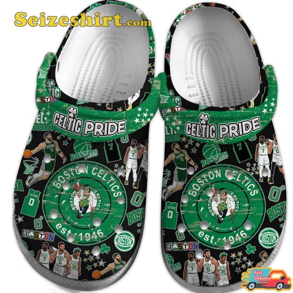 Boston Celtics Nba Sport Celtics Pride Basketball Comfort Clogs