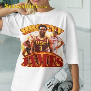 Bronny James Los Angeles Lakers Bronny Basketball T-Shirt