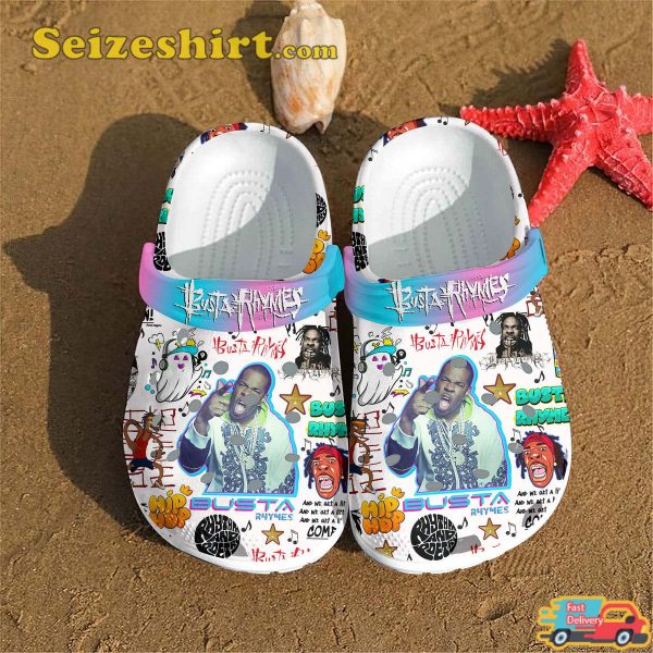 Busta Rhymes Hip-Hop Icon BEACH BALL Rapper Music Comfort Clogs