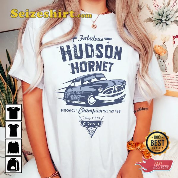 Car Fabulous Hudson Hornet Disney Comfort Colors Cartoon T-Shirt