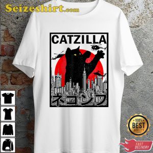 Catzilla Funny Godzilla Parody Ideal Gift Present Unisex T-Shirt