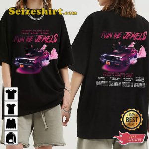 Celebrating Ten Years Of RTJ Run The Jewels 2023 Tour Fans Tribute T-Shirt