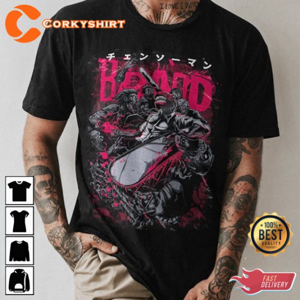 Chainsaw Devil Denji Anime Graphic Trending Streetwear Unisex T-Shirt