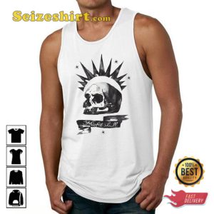 Chloe Price Tank Top Racerback Style Misfit Skull Designed T-Shirt