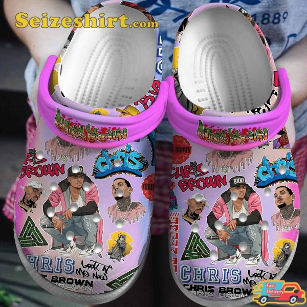 Chris Brown Music Urban Vibes Comfortable Footwearmerch Clogs