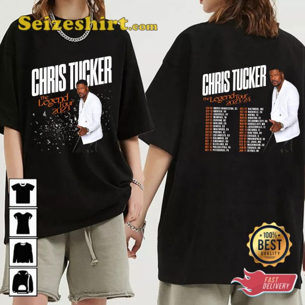 Chris Tucker The Legend Tour 2023 Detective James Carter Rush Hour Comedy Icon Vibes T-Shirt