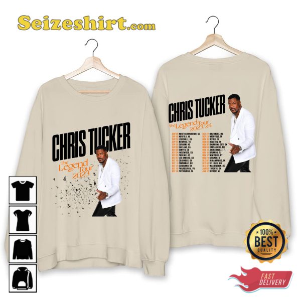 Chris Tucker The Legend Tour 2023 Detective James Carter Rush Hour Comedy Icon Vibes T-Shirt