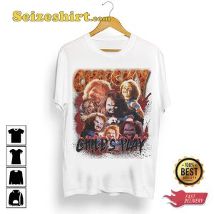 Chucky Childs Play Halloween Party Spooky Movie Vibes Unisex T-Shirt