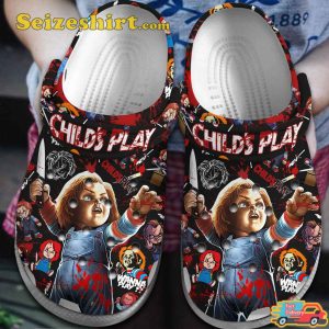 Chucky Horror Childs Play Movie Halloween Gift Comfort Clogs