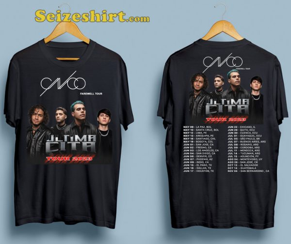 Cnco Ultima Cita Farewell Tour 2023 Unisex T-shirt