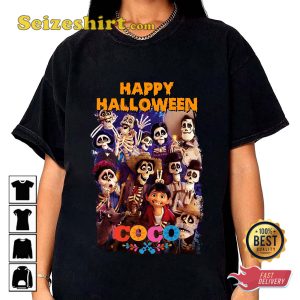 Coco Disney Movie Happy Halloween T-shirt