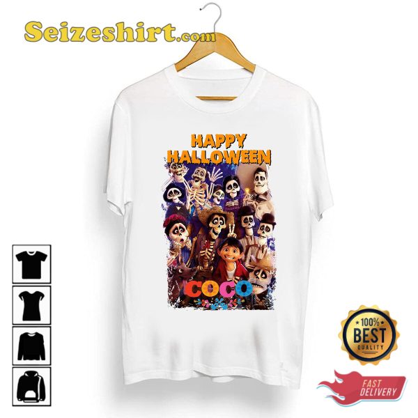 Coco Disney Movie Happy Halloween T-shirt