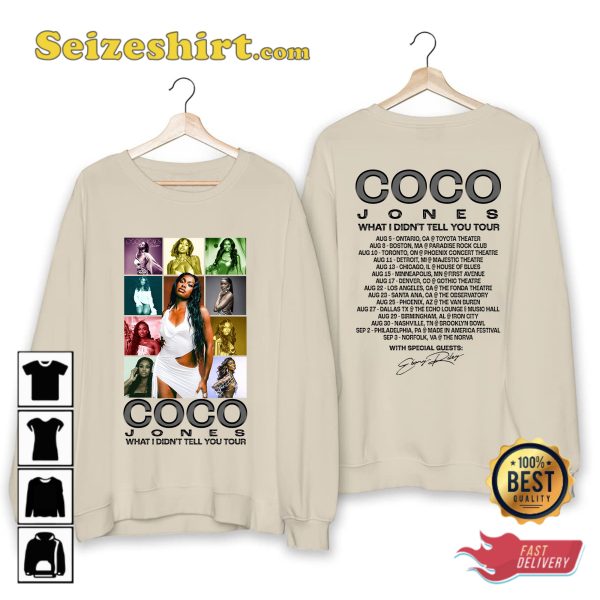 Coco Jones Concert Fan Supporter Music Tour T-Shirt