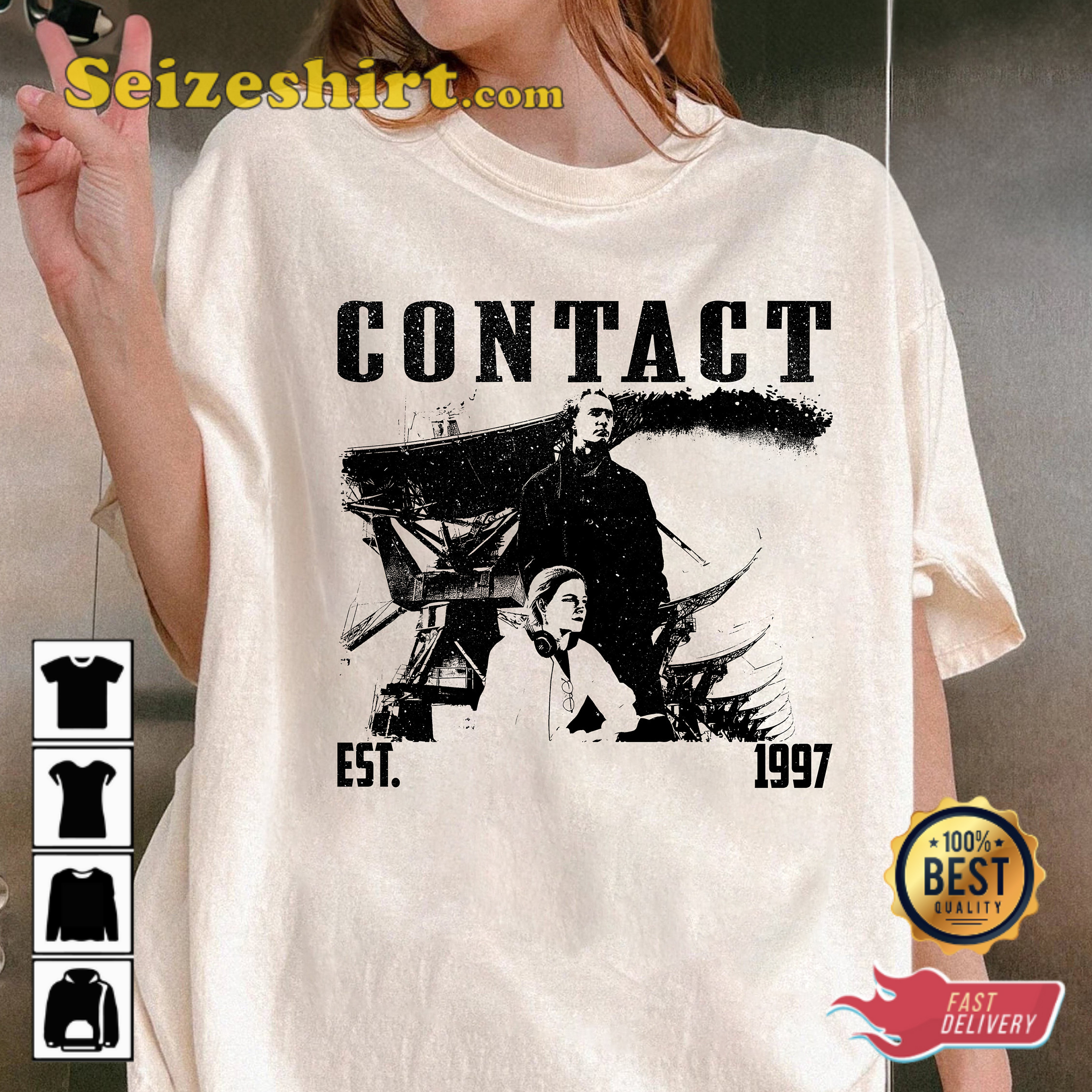 Contact Searching for Extraterrestrial Life Sci-Fi Unisex T-Shirt