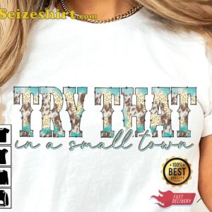 Country Southern Aldean Girl Try That In A Small Town Vintage Inspired T-Shirt