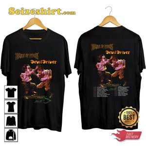 Cradle Of Filth Devildriver Double Trouble Live Us Concert T-Shirt