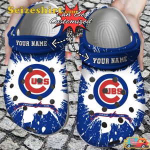 Custom Name Personalized Ccubs Team Chicago Cubs Fly the W Unleash Victory Baseball Flag Comfort Clogs
