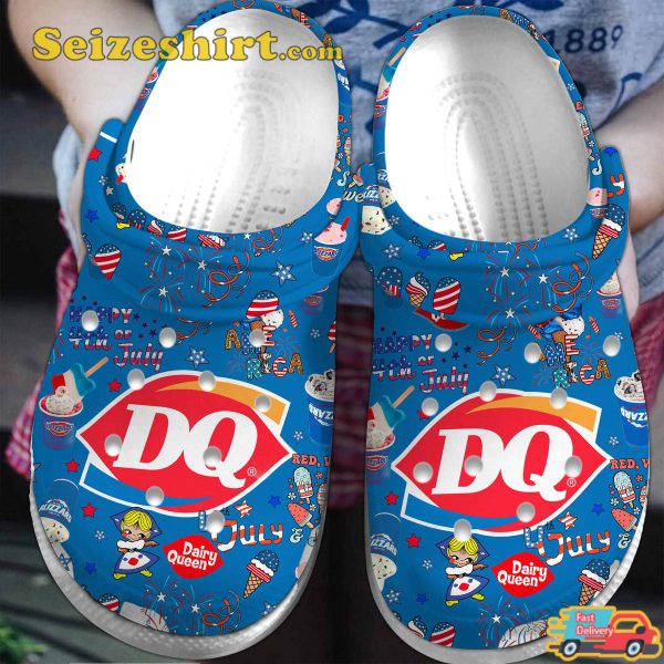 Dairy Queen Happy 4th Of July American Patriot Comfort Clogs