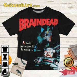 Dead Alive Zombie Movie Braindead Autant En Emporte Le Sang Halloween T-Shirt