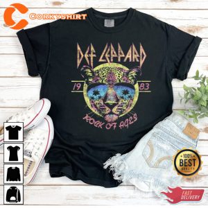 Def Leppard New Wave of British Heavy Metal 1983 Rock Of Ages Vibes Unisex T-Shirt